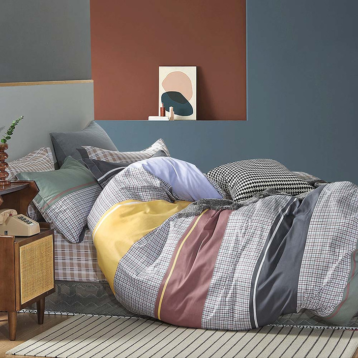 Ardor Jonty Multi Double Bed Quilt Cover Set | My Linen