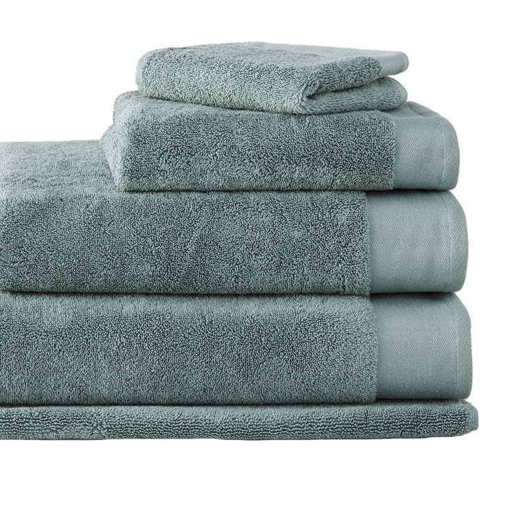 Sheridan Luxury Retreat Towel Collection 7pc Bath Sheet Set Sea Green | My Linen