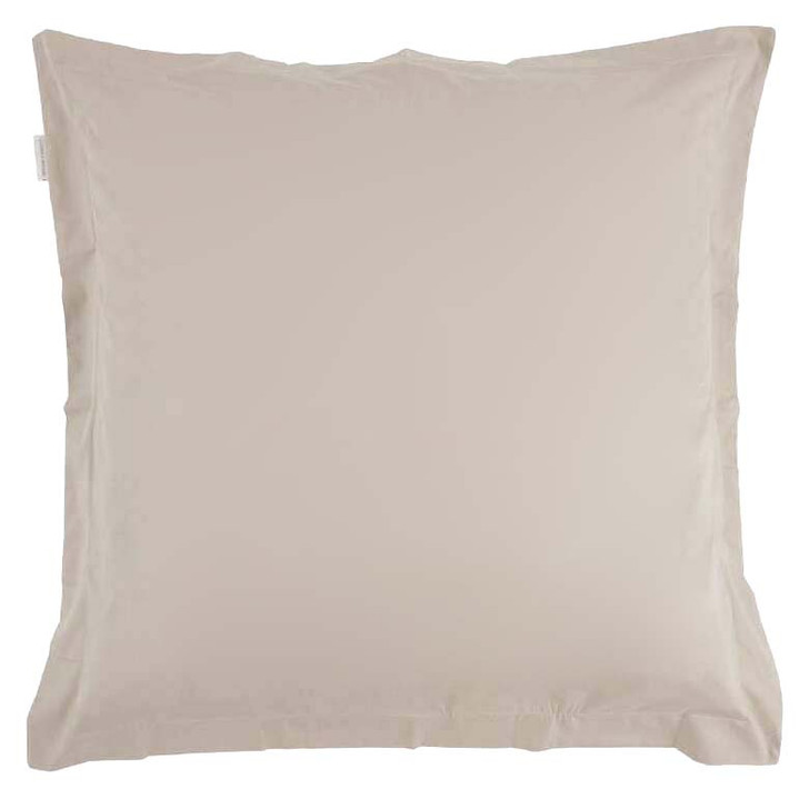 Logan and Mason 300TC Cotton Percale Stone European Pillowcase | My Linen