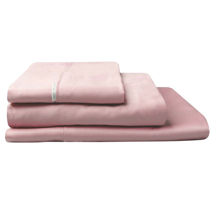 Logan and Mason 300TC Cotton Percale Double Bed Sheet Set Dusk | My Linen
