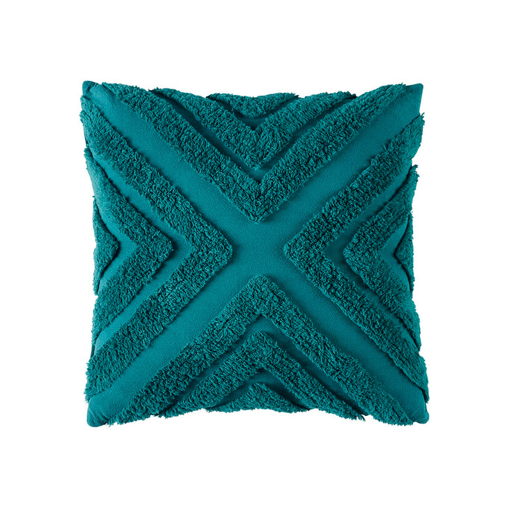 Bianca Haven Teal Square Filled Cushion | My Linen