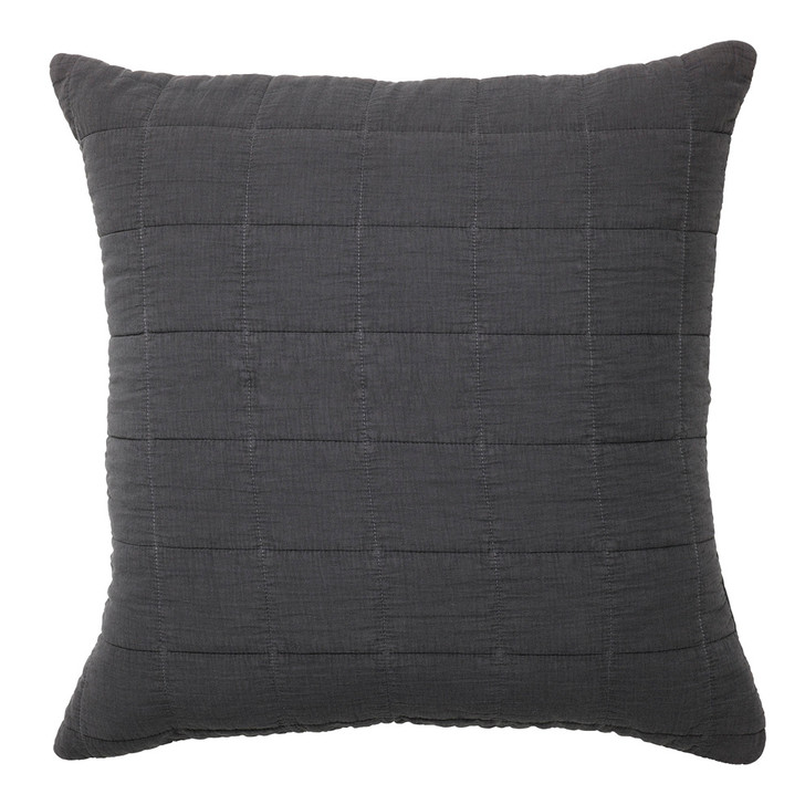 Bianca Geraldton Coal European Pillowcase | My Linen