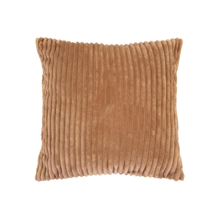 Bambury Channel Bisque Square Filled Cushion | My Linen