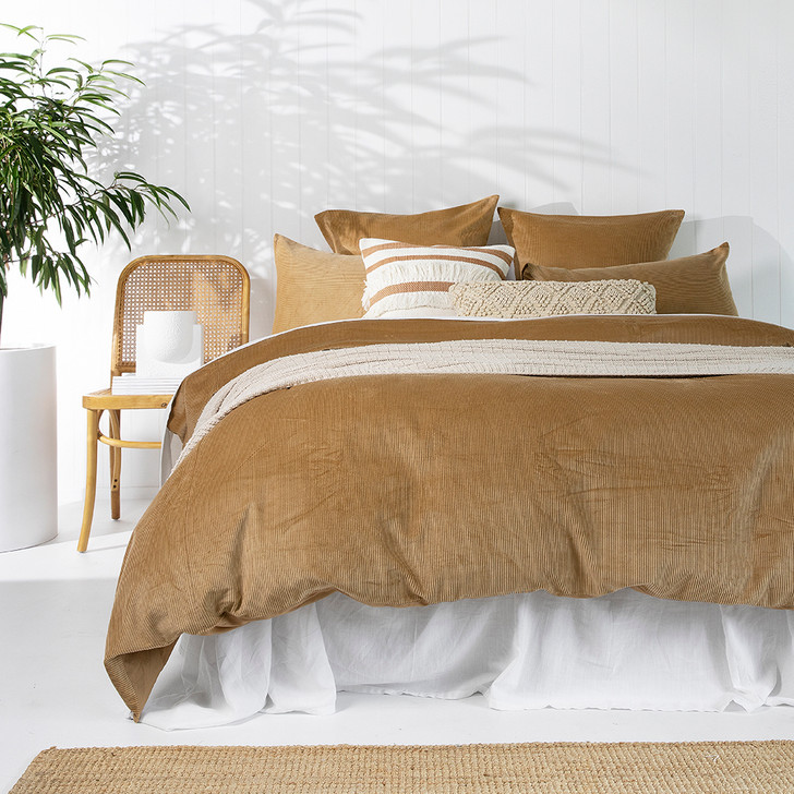 Bambury Sloane Butterscotch King Bed Quilt Cover Set | My Linen