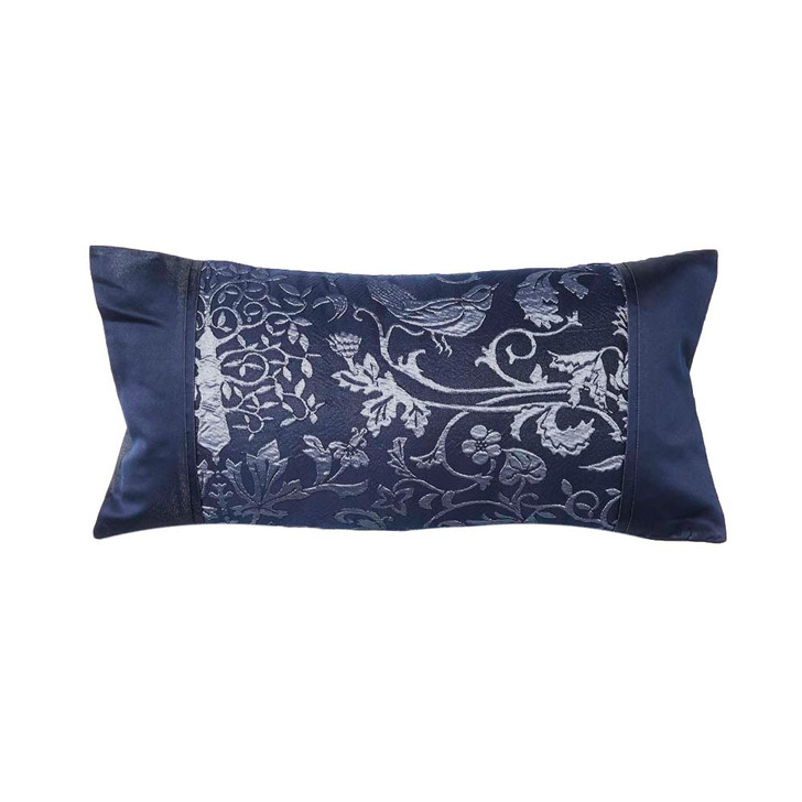 Platinum Logan and Mason Oakland Navy Long Filled Cushion | My Linen