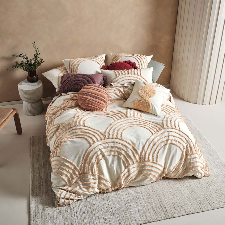 Linen House Ojai Sugar King Bed Quilt Cover Set | My Linen