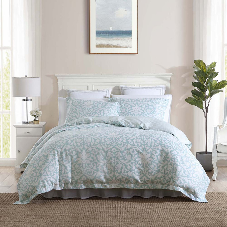 soft blue quilt cover