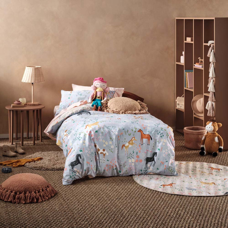 Linen House Kids Horsemania Single Bed Quilt Cover Set | My Linen