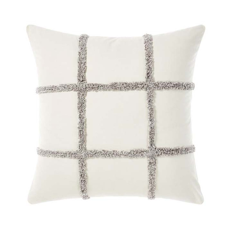 Linen House Lyndon Charcoal European Pillowcase | My Linen