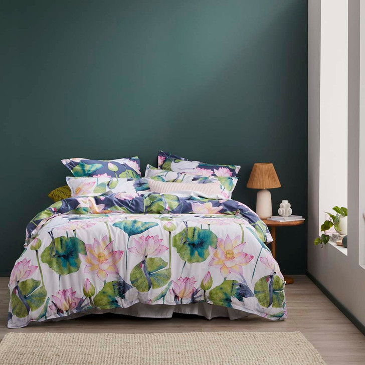 Logan and Mason Lili Dusk Double Bed Quilt Cover Set | My Linen