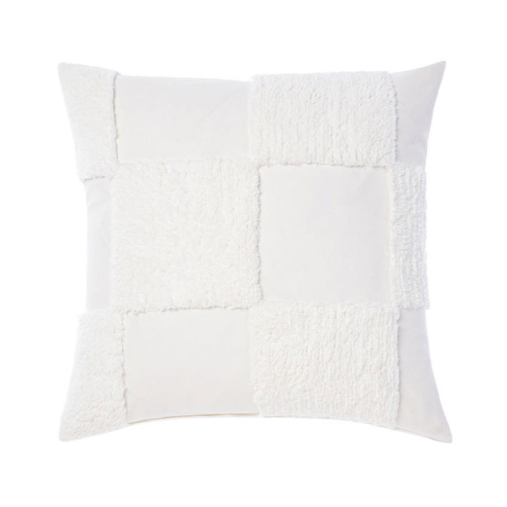 Linen House Memphis White Square Filled Cushion | My Linen