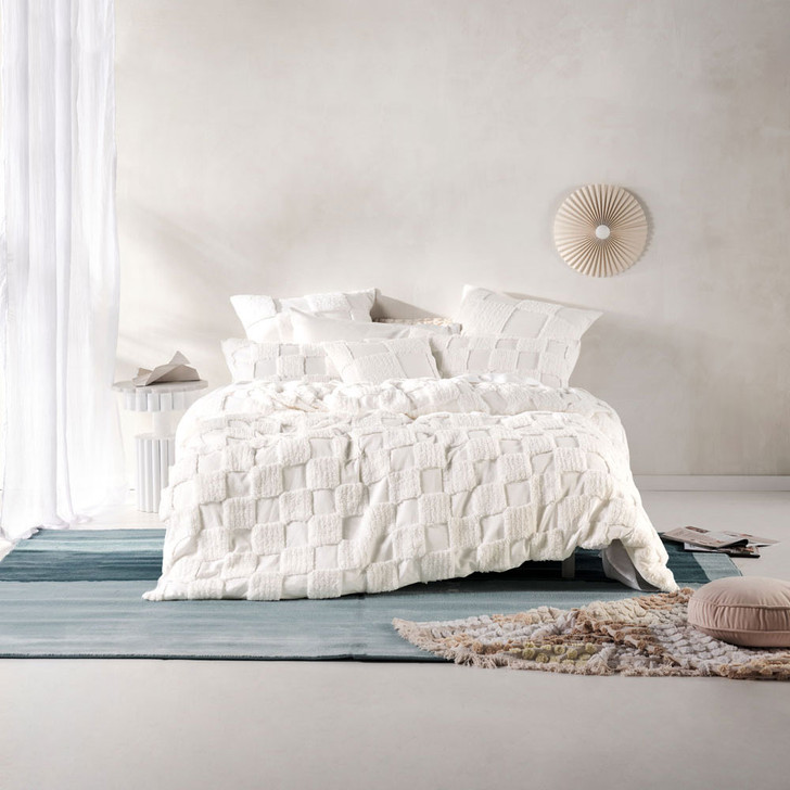 Linen House Memphis White Super King Quilt Cover Set | My Linen