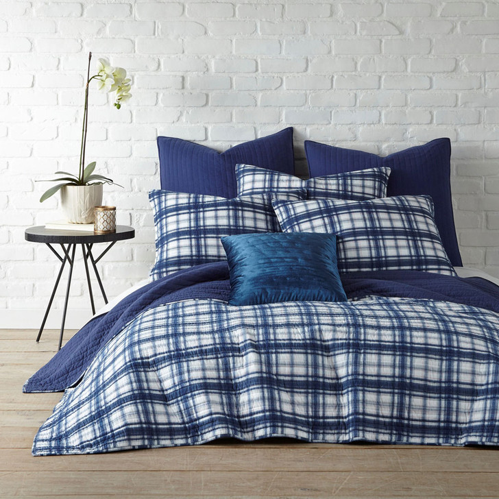 Classic Quilts Robin Plaid Queen Bed Coverlet Set | My Linen