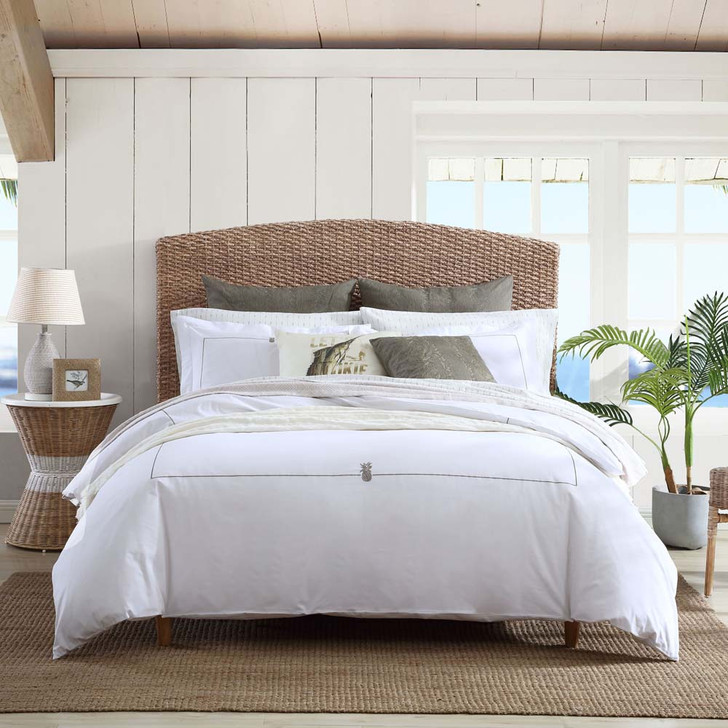 Tommy Bahama Pineapple Resort White / Palm Green King Bed Quilt Cover Set | My Linen