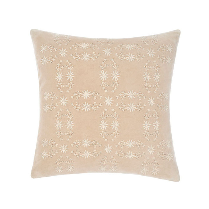Linen House Abigail Sand Square Filled Cushion | My Linen