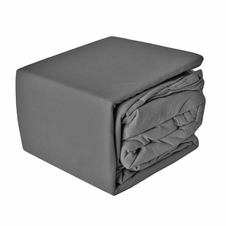 Ramesses Micro Flannel Charcoal King Bed Sheet Set | My Linen