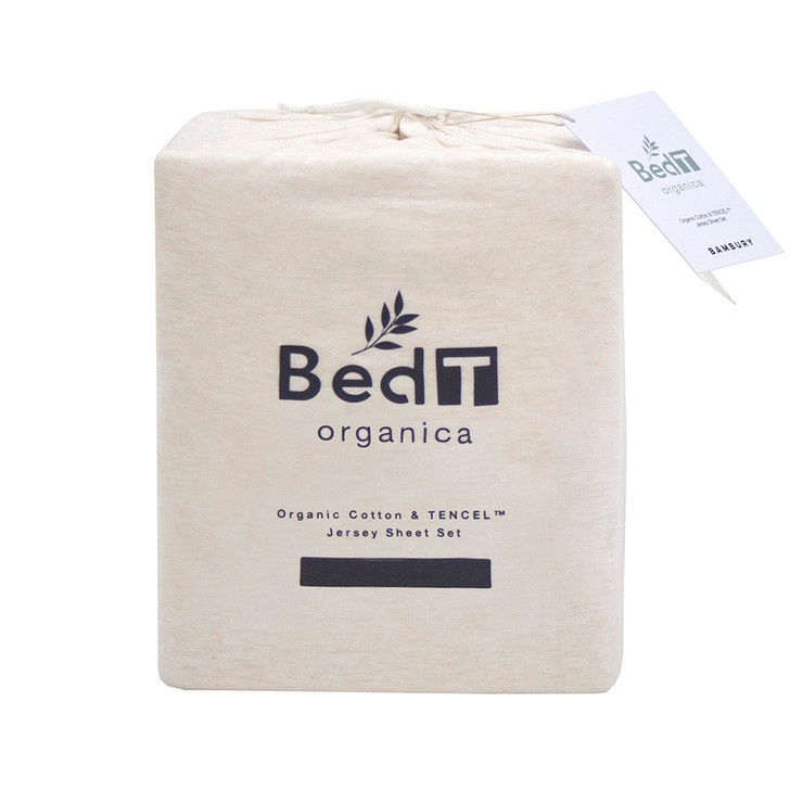 BedT Organica Stone Double Bed Sheet Set | My Linen