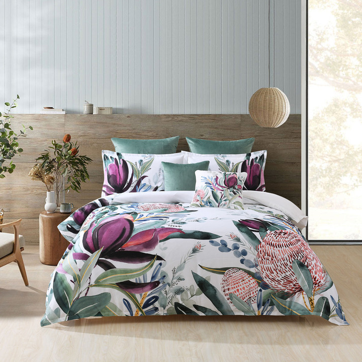 australian native flower quilt cover