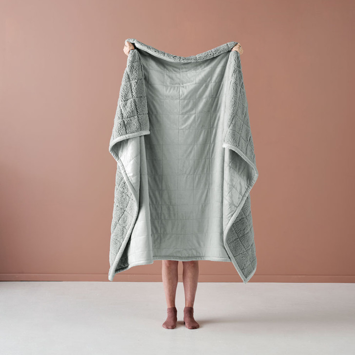 Linen House Bray Silver Throw | My Linen