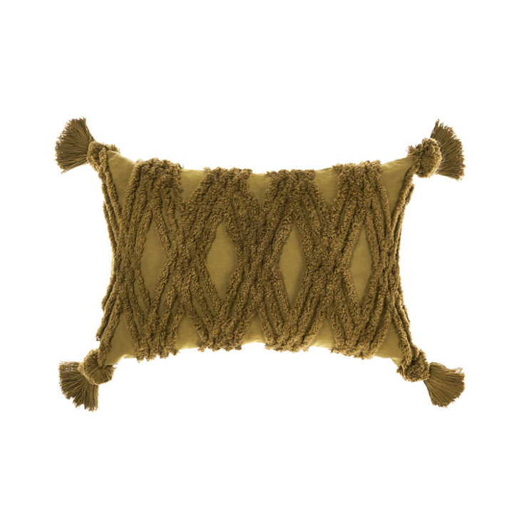 Linen House Solange Moss Long Filled Cushion | My Linen
