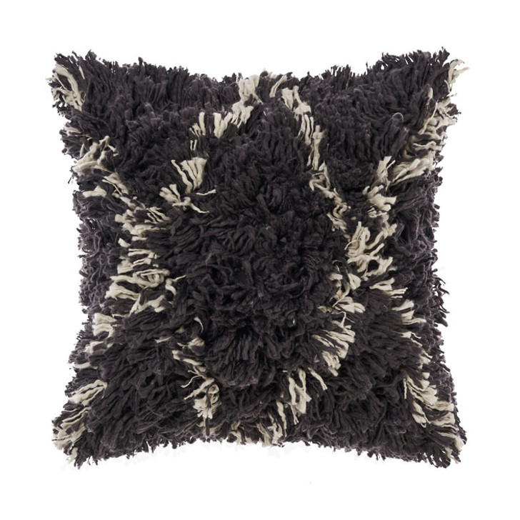 Linen House Nomadica Charcoal Square Filled Cushion | My Linen