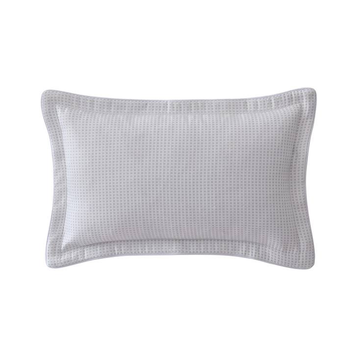 Platinum Logan and Mason Koko Silver Decorator Filled Cushion | My Linen