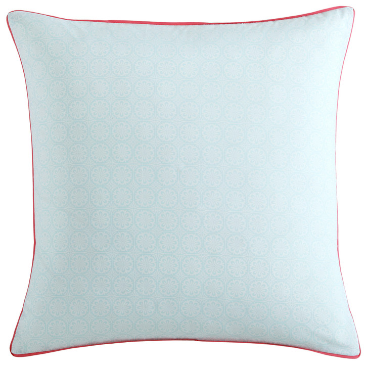 Logan & Mason Posie Aqua European Pillowcase | My Linen