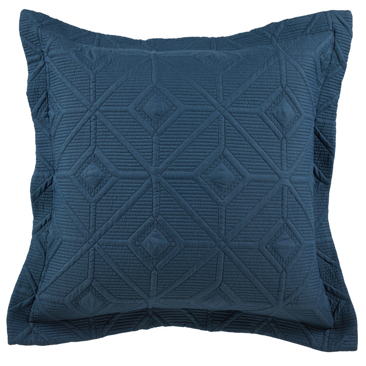 Bianca Kazimir Navy European Pillowcase | My Linen