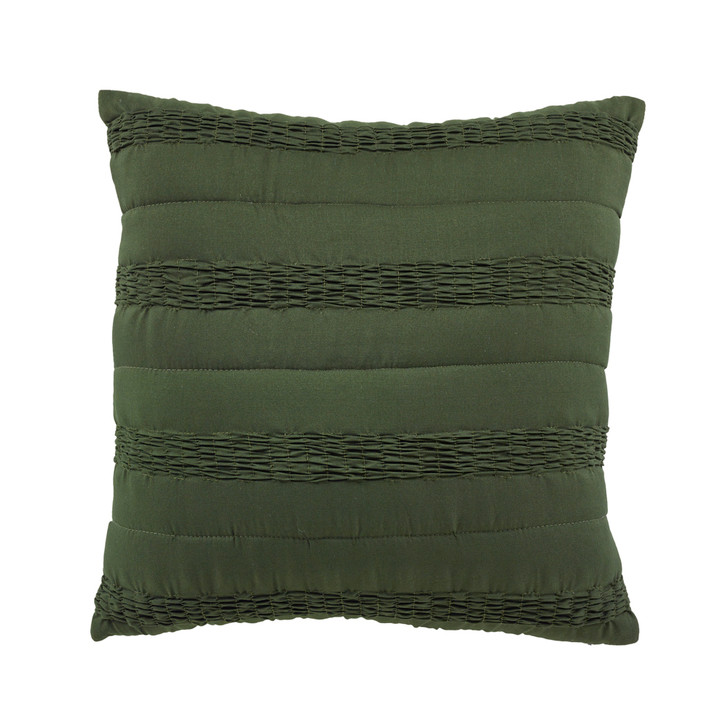 Bianca Vienna Green Square Filled Cushion | My Linen