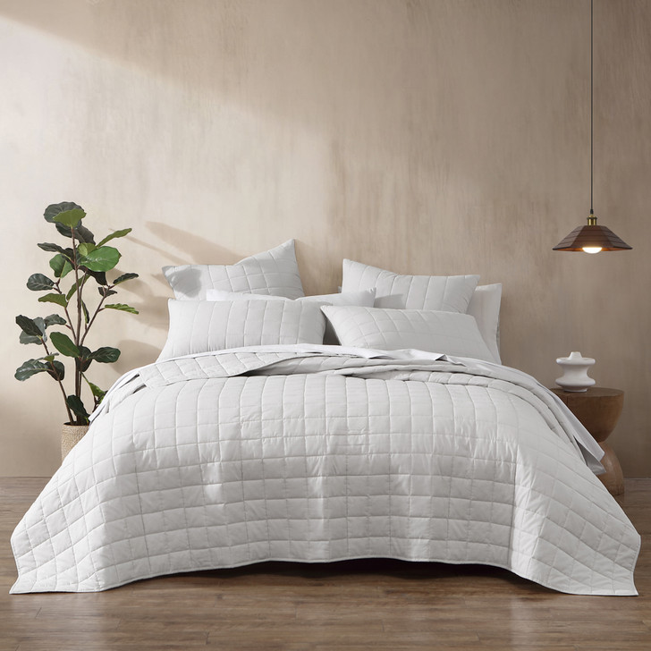 Logan and Mason Rhodes Silver Single / Double Bed Coverlet | My Linen