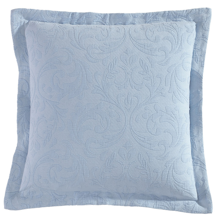 Private Collection Marbella Blue European Pillowcase | My Linen