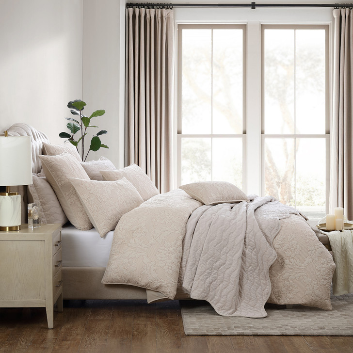Private Collection Fleur Sand King Bed Quilt Cover Set | My Linen