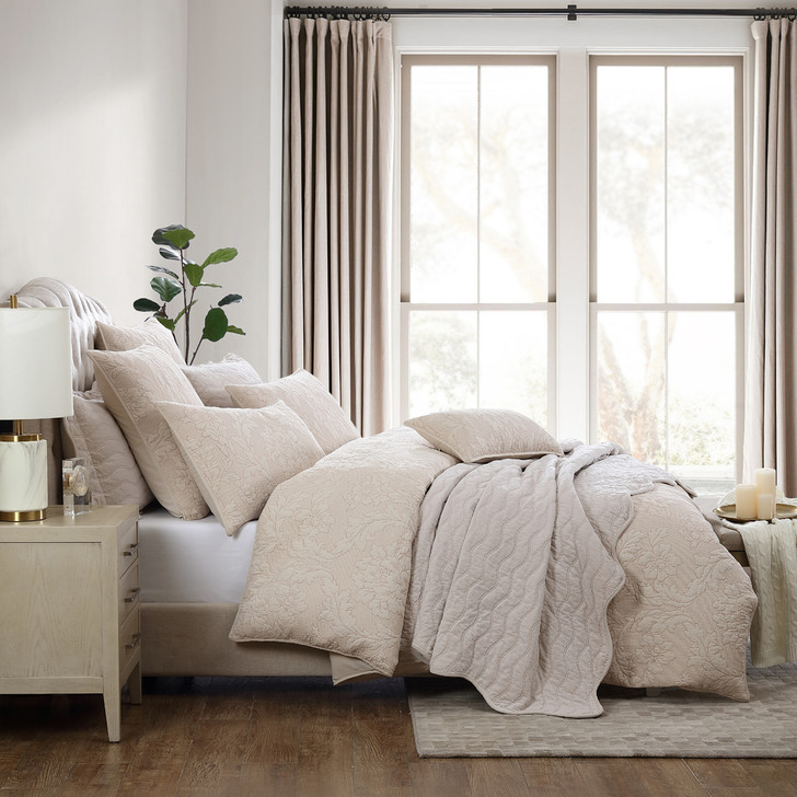 Private Collection Fleur Sand Super King Quilt Cover Set | My Linen