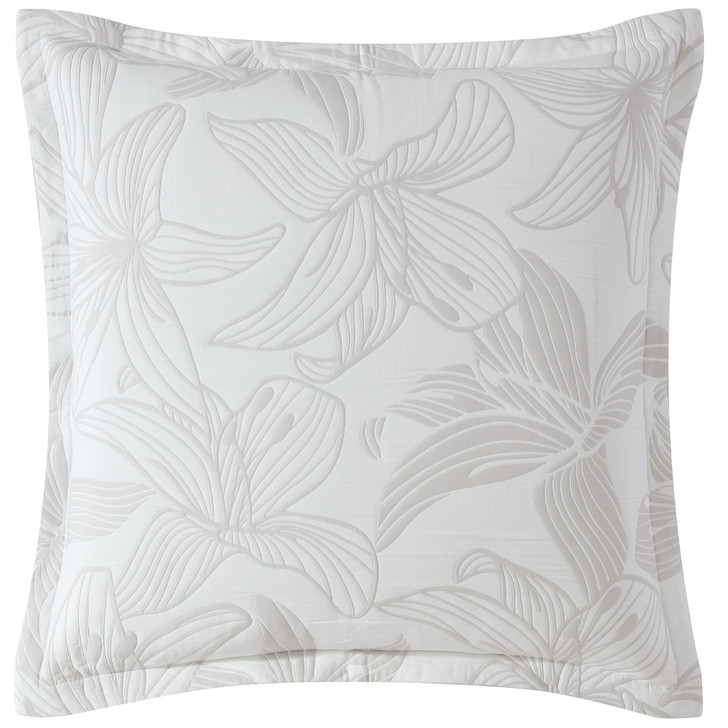 Platinum Logan and Mason Grace Dove European Pillowcase | My Linen