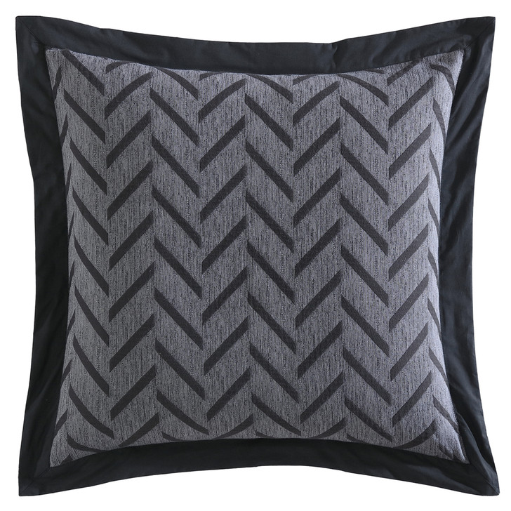 Private Collection Westport Charcoal European Pillowcase | My Linen