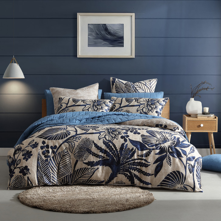 Logan and Mason Kuranda Blue King Bed Quilt Cover Set | My Linen