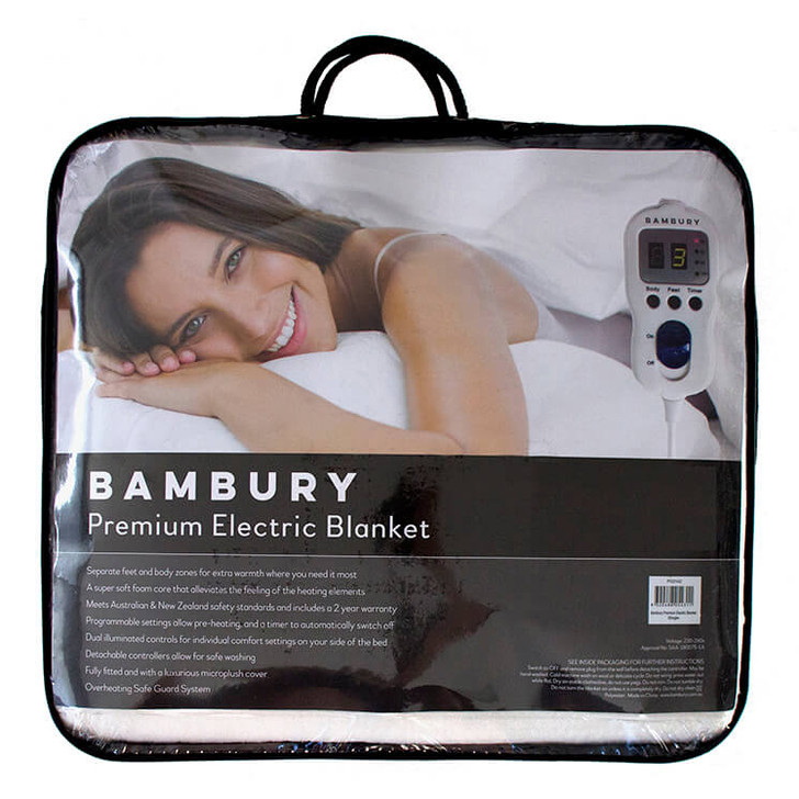 Bambury Electric Blanket Premium Long Single Right Bed | My Linen