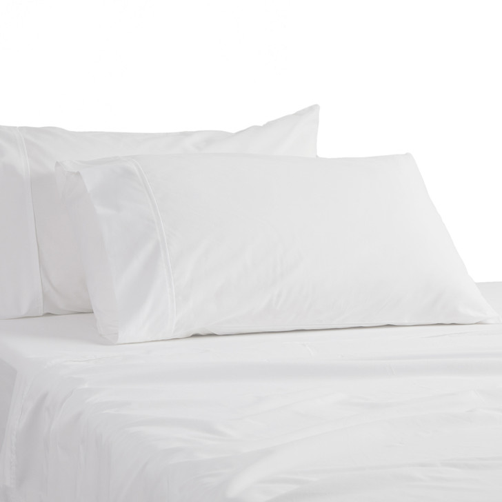 Platinum Logan and Mason 100% Egyptian Cotton White Sheet Set King | My Linen