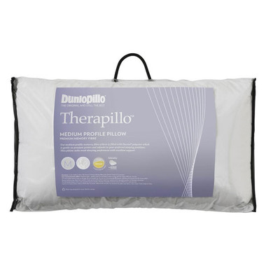 Therapillo Memory Fibre Medium Profile Pillow | Dunlopillo