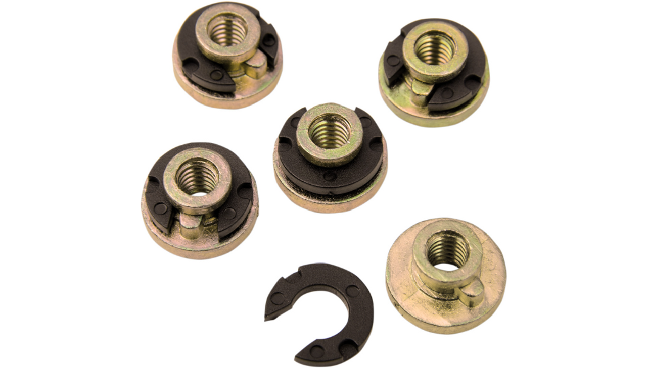 Seat Mount Nut - 1/4"-20 and Replacement "E" Clip