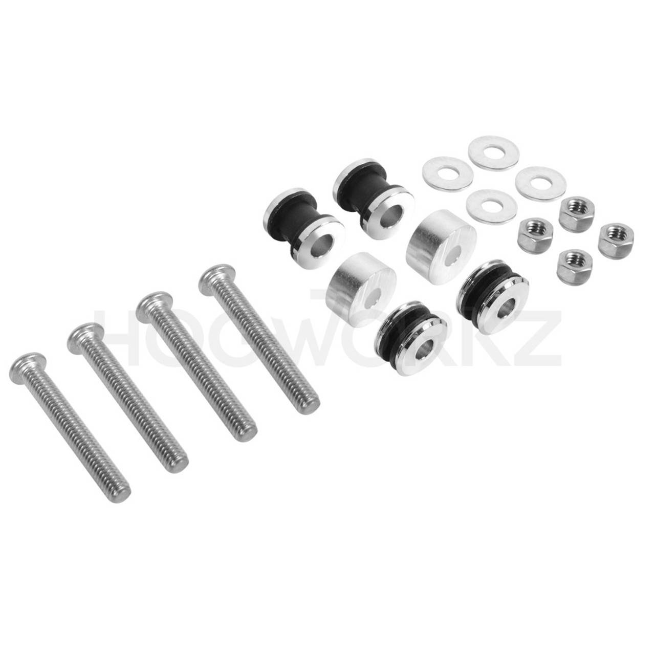 Chrome Docking Hardware Kit for Harley Softail '84-'17 | Replaces PN  53930-03B / 53531-95B