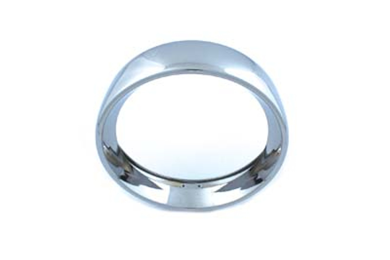 Frenched Headlight Trim Ring Chrome 7" Tab Style