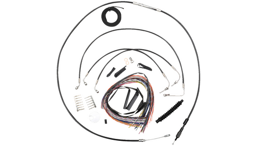 DS 2018-23 Softail 12"-14" ABS Black Handlebar Cable/Brake Line Kit 