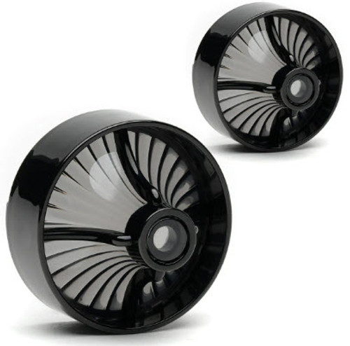 Clip In Style Gloss Black Smoked Turbine (FREE SHIPPING)