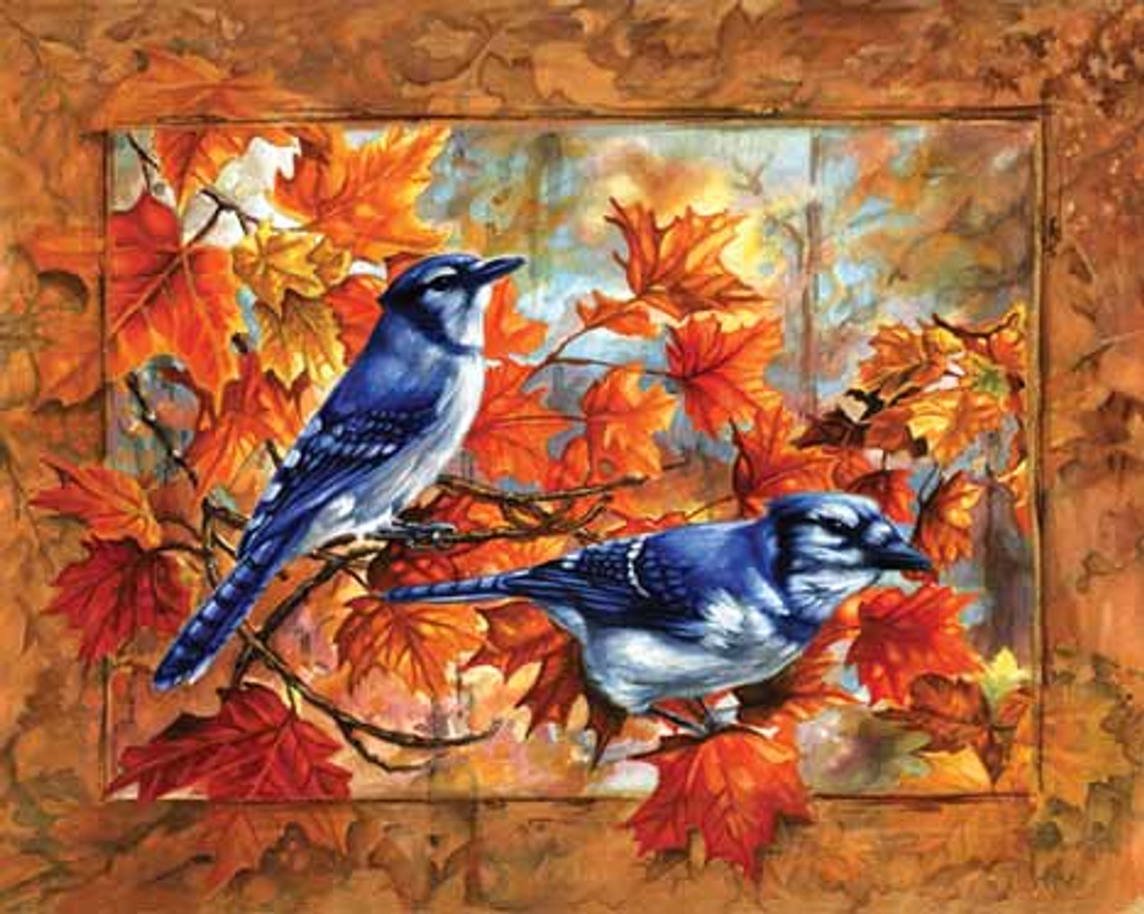 Cardinal Blue Jay Canvas Prints for Sale