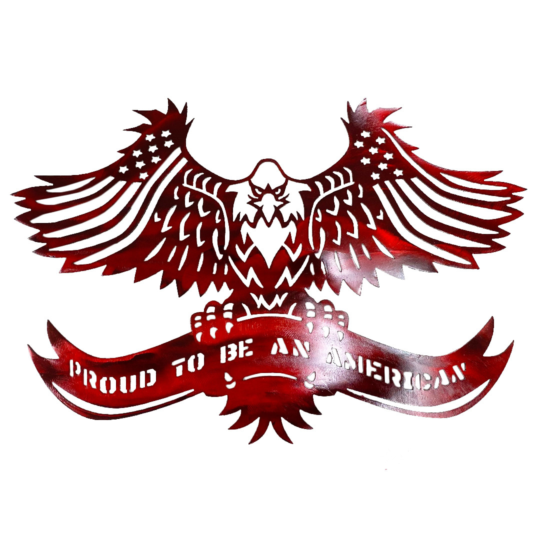 Eagle Pride Steel Art Piece