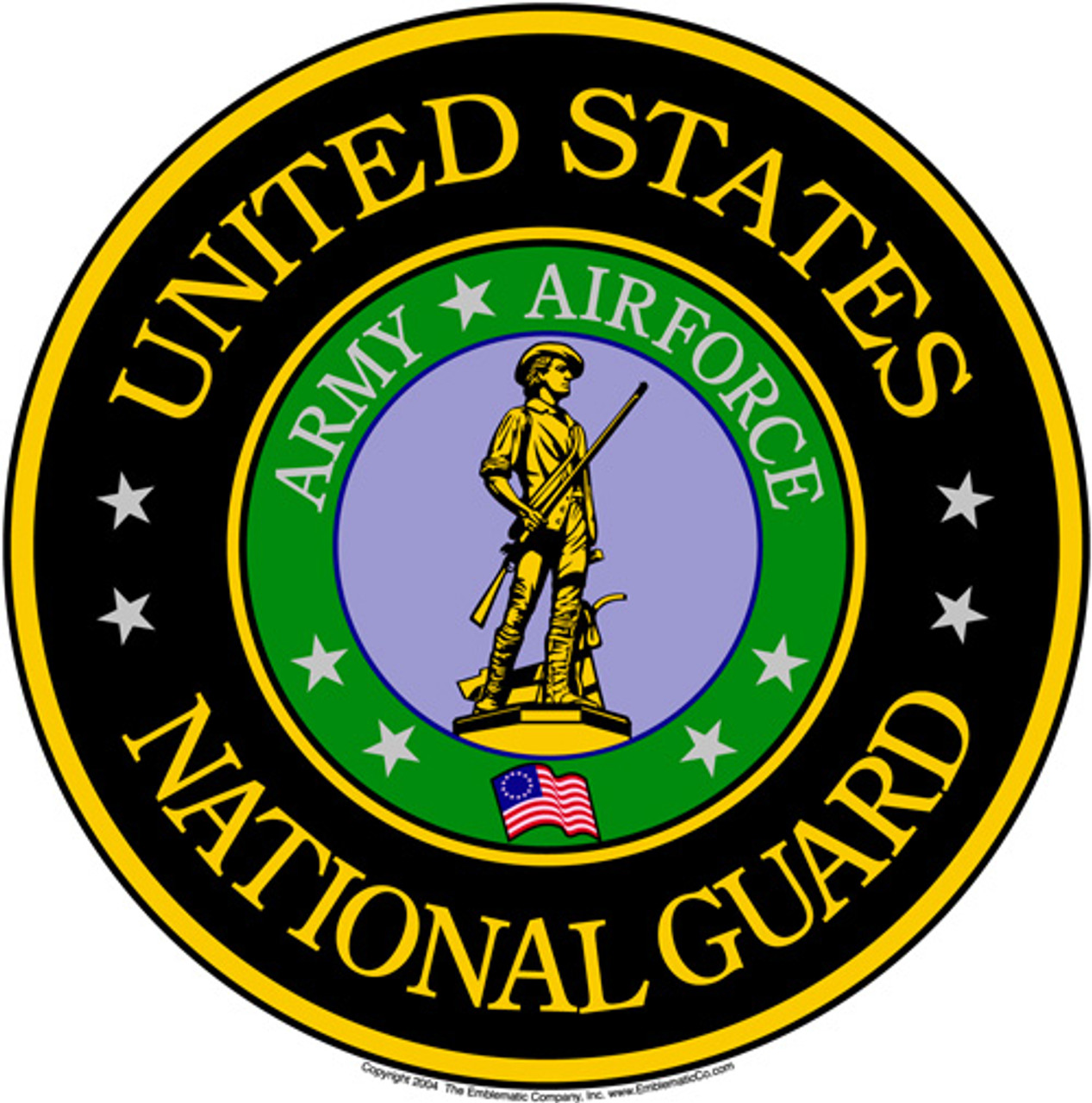 Us National Guard Emblem Magnet 12