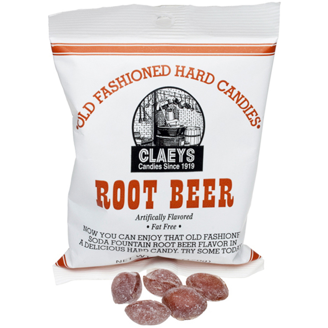 Claeys Old Fashioned Hard Candy, Root Beer (6 oz.)