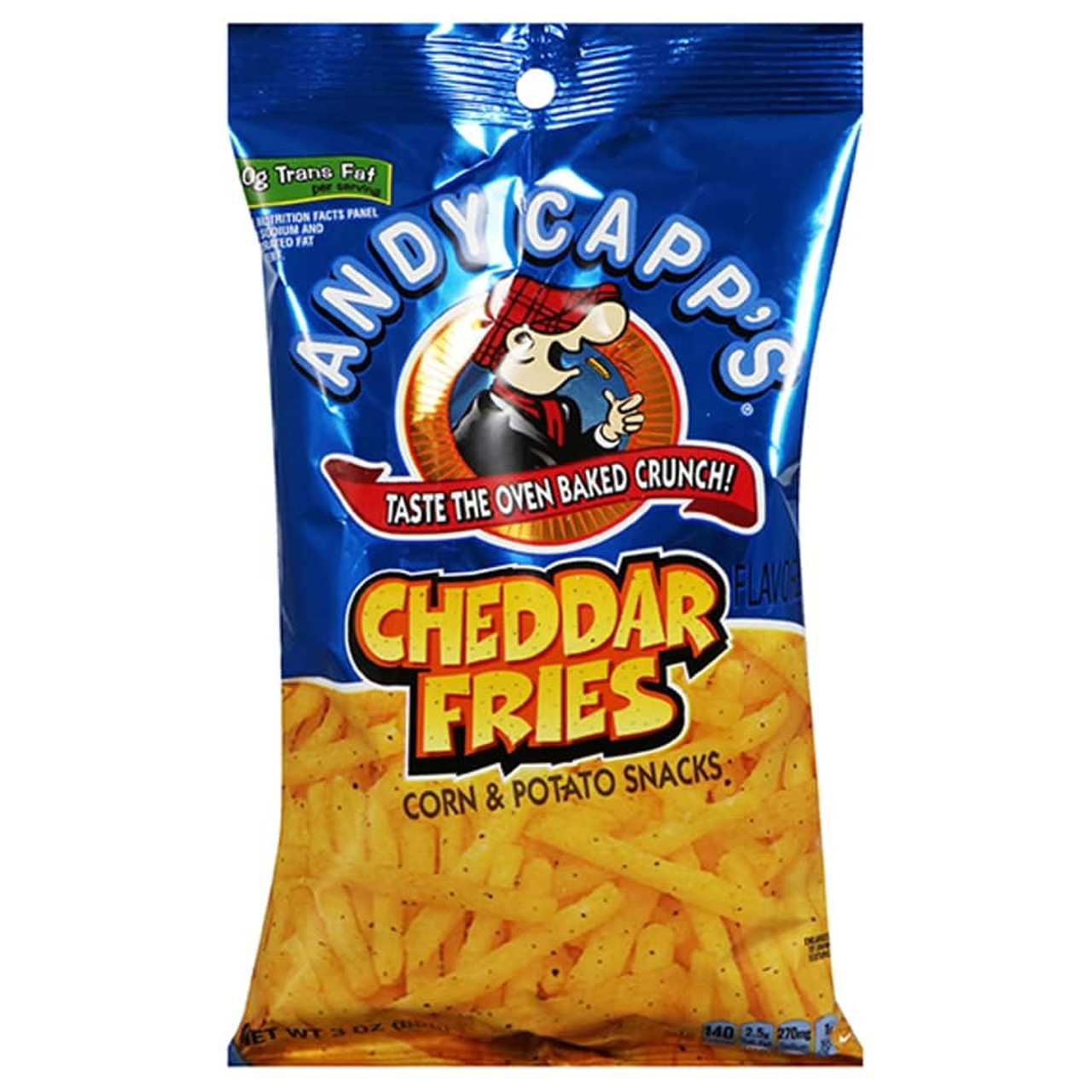 Andy Capp's Hot Fries Corn & Potato Snack 3oz Bag