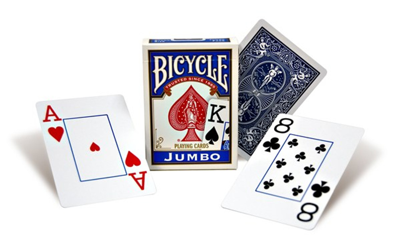 Jeu de cartes Poker Jumbo - Bicycle - Billards Toulet